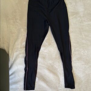 RBX Black Leggings with Purple Accents
